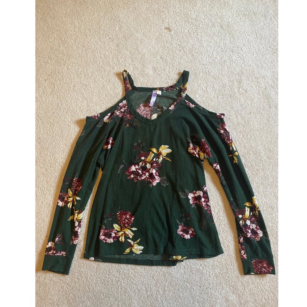 Francesca's Off-Shoulder Floral Top